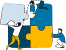 Logo van Samen maken we het verschil. Denk je mee?
